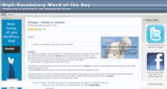 Desktop Screenshot of highvocabulary.wordsof.org