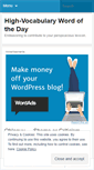 Mobile Screenshot of highvocabulary.wordsof.org